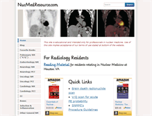 Tablet Screenshot of nucmedresource.com